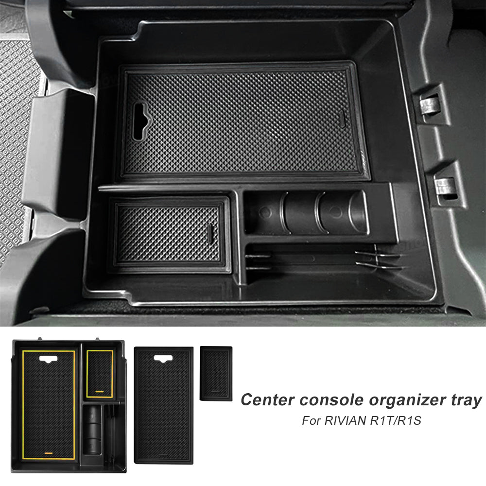 Maxamera Rivian R1S & R1T Armrest Storage Box Center Console Organizer Tray