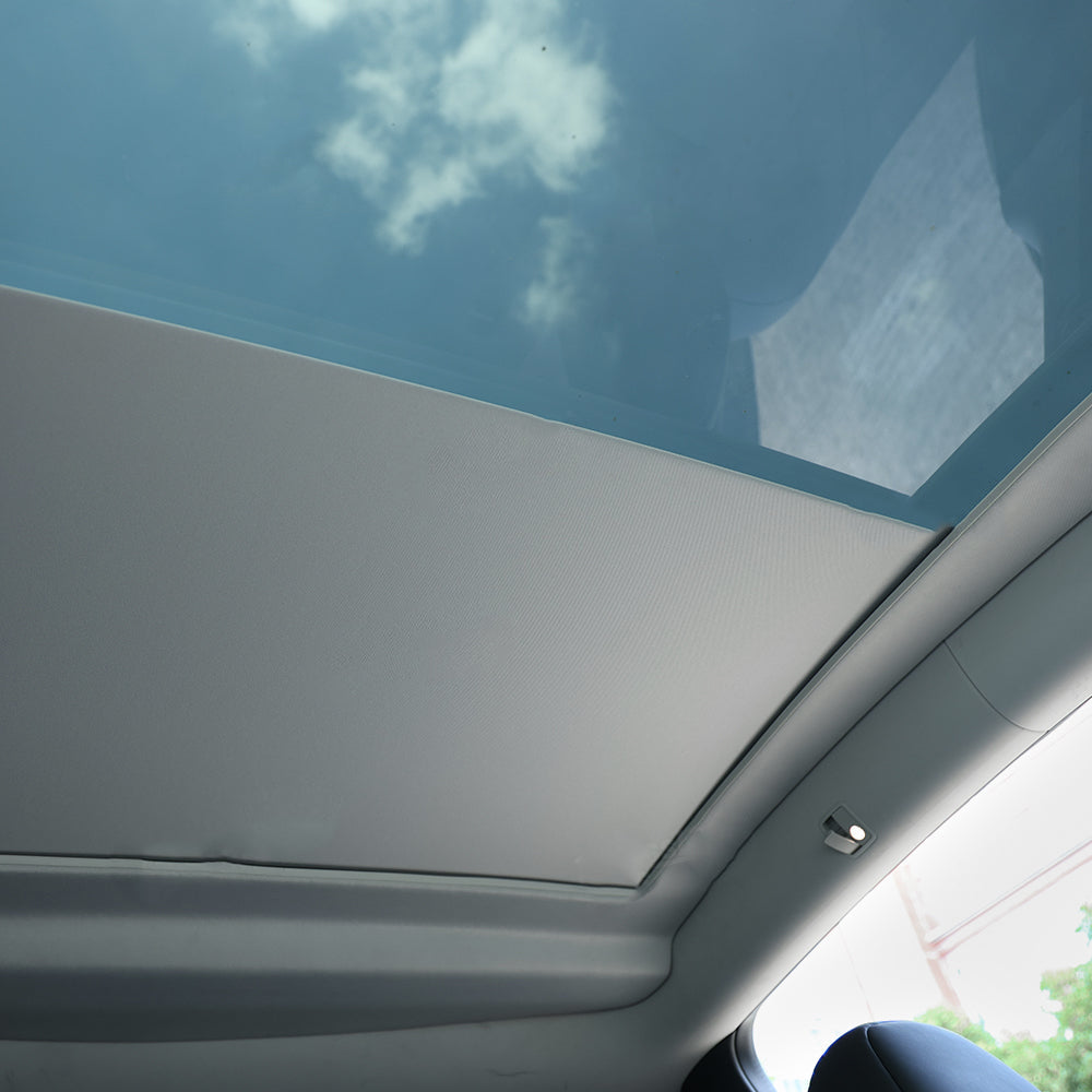 Maxamera Model Y Integrated Electric Retractable Glass Roof Sunshade