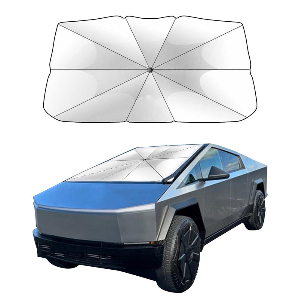 Windshield Sunshade Umbrella Sun Visor Foldable Sun Shield For Tesla Cybertruck