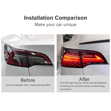 Load image into Gallery viewer, Tesla Model 3/Y Tail Lights Phantom Style Tail Light Assemblies LED Turn Signal