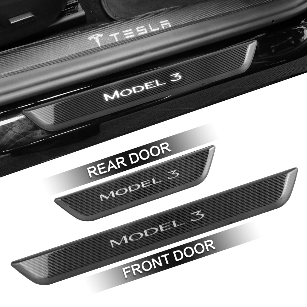 Model 3/Y LED illuminated Welcome Pedal Door Sill Protector