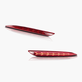 fishbone style of rear bumper tail light