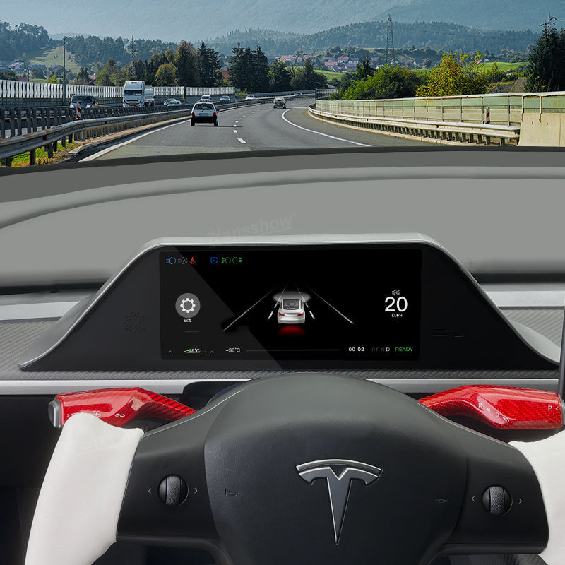 Maxamera Tesla Model 3 Y 8.9" Head-Up Display Instrument Cluster FY9-C Dashboard Display Touchscreen Inspired By Model S/X Style