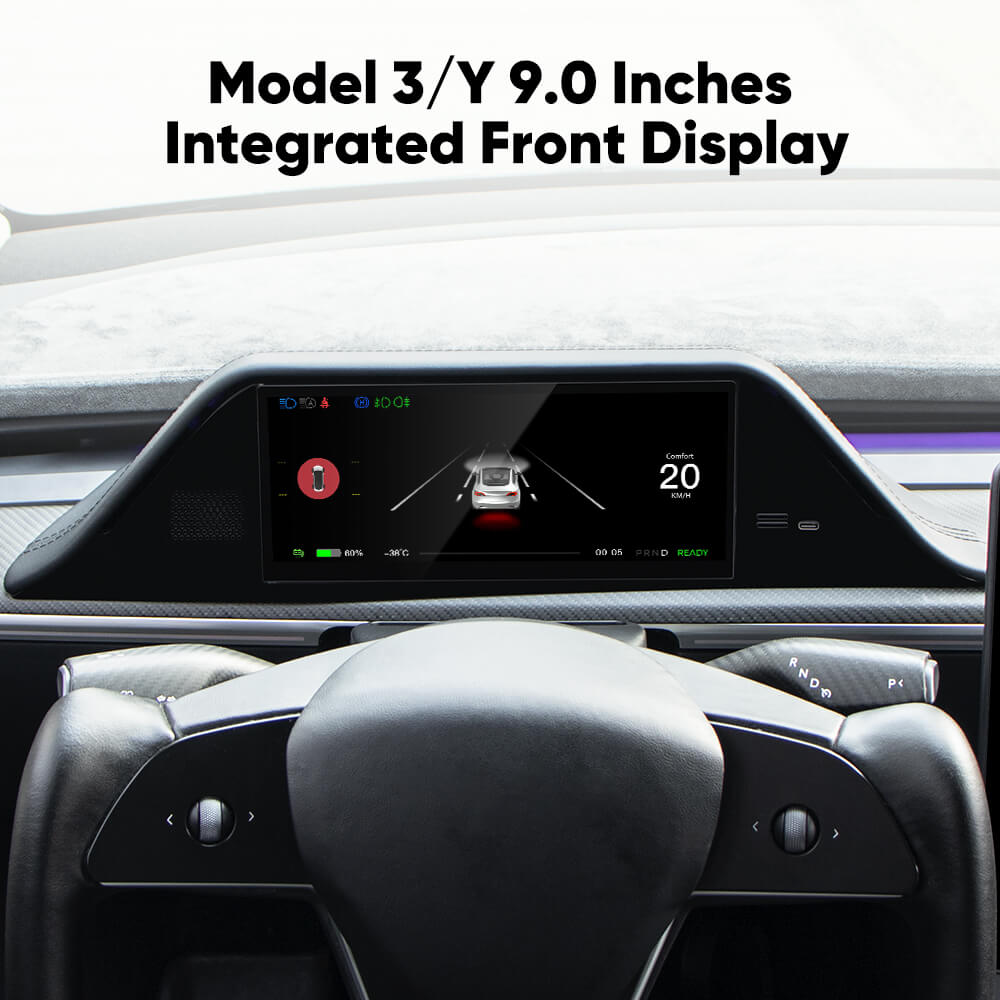 Maxamera FY9 Carplay Dashboard Screen for Tesla Model 3/Y: Enhanced Safety & Luxury Accessories Upgrade