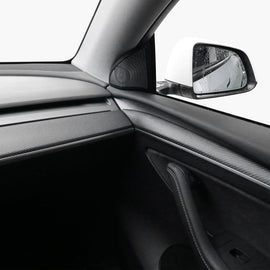Glossy real carbon fiber door trim panel kit