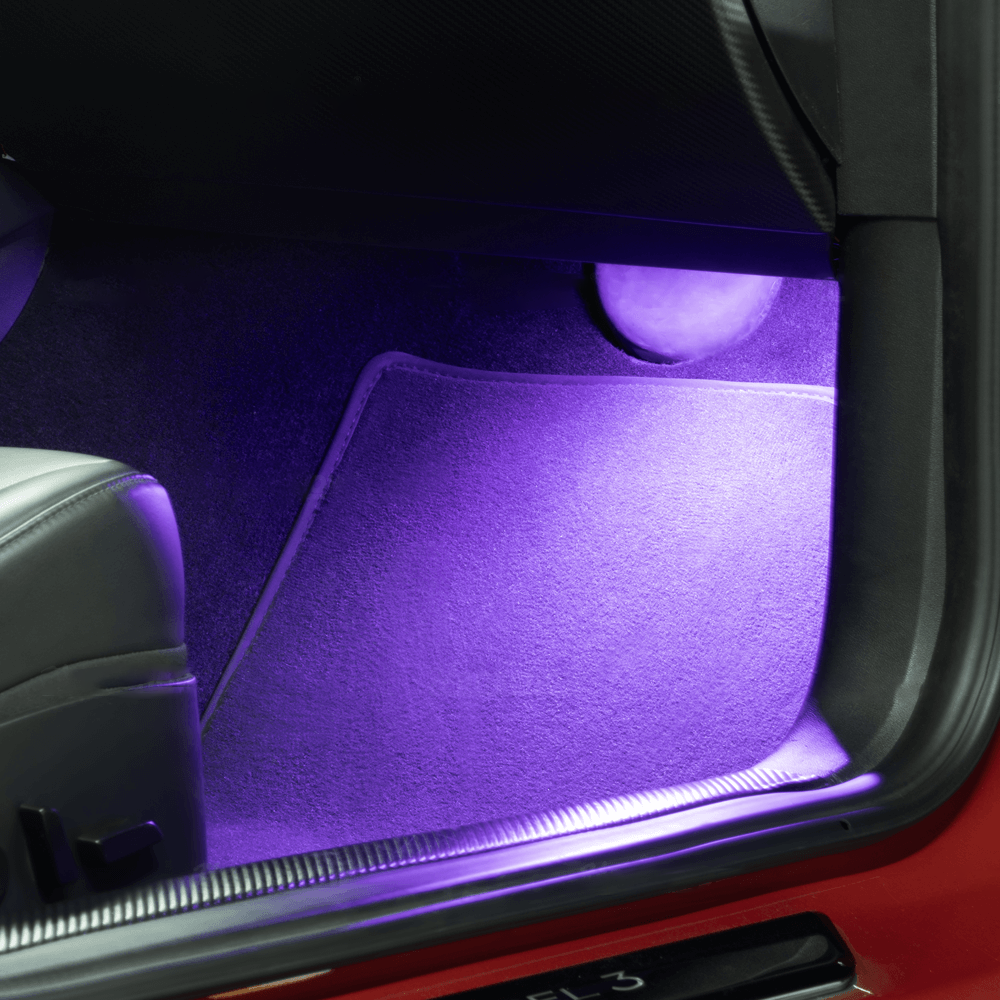 Maxamera Premium Metal Shell Footwell Lights - Perfectly Customized Lighting Upgrade for Model 3/Y/S/X