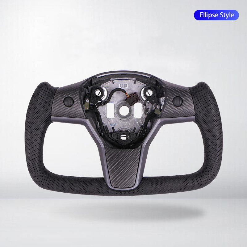 Maxamera Model 3/Y Yoke Style Carbon Fiber Steering Wheel