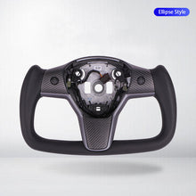 Load image into Gallery viewer, Maxamera Model 3/Y Yoke Style Carbon Fiber Steering Wheel