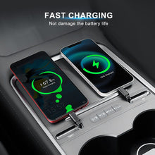 Load image into Gallery viewer, Tesla Model 3 Y USB Hub Fast Charging Retractable Cable Multi Function Docking Station With Physical Button