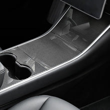 Load image into Gallery viewer, Model 3/Y Real Carbon Fiber Center Console Trim Panel Cover