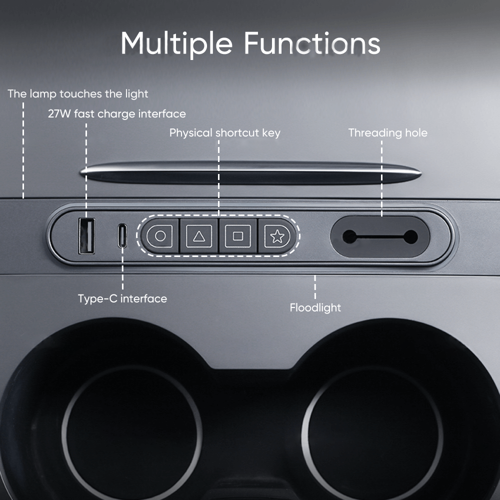 Maxamera 2021+ Model 3/Y Smart Control Expansion Dock: Enhanced Interior Functionality