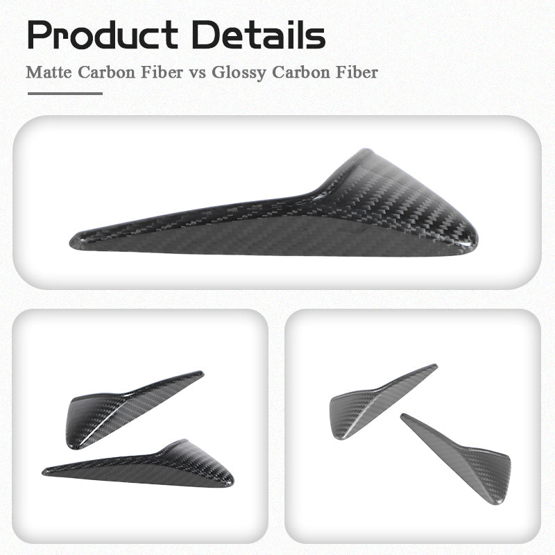 Real Carbon Fiber Side Camera Turn Signal Cover for Model 3/Y