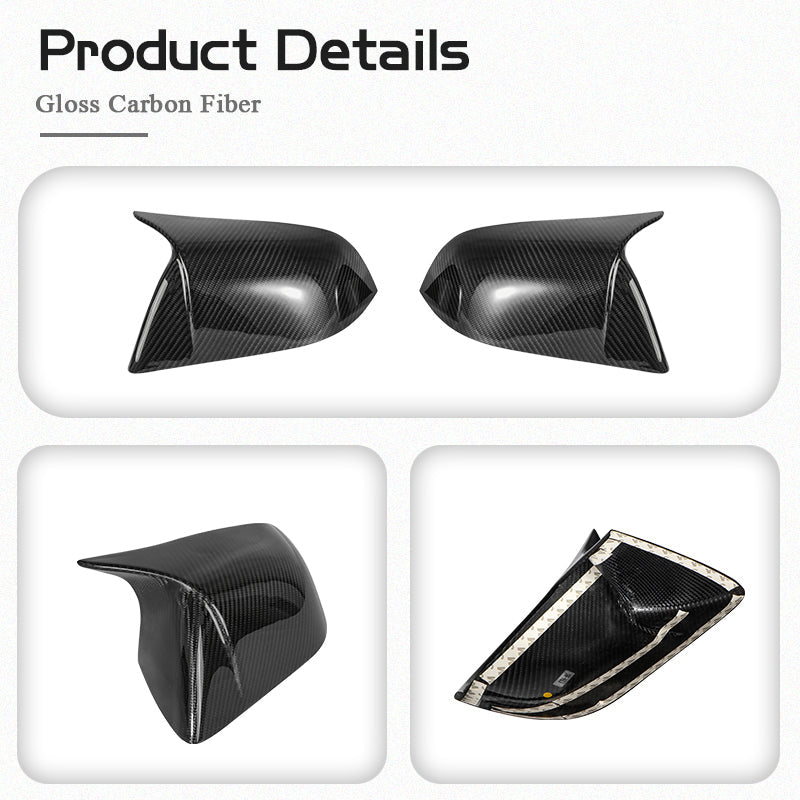 Model Y/3 Real Carbon Fiber Rearview Mirror Cover