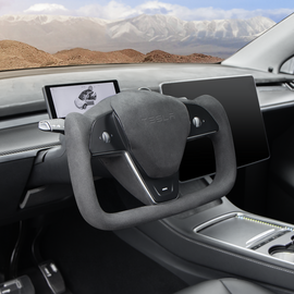 Maxamera Model 3/Y Yoke Steering Wheel (inspirerad av Model X/S Yoke Style)