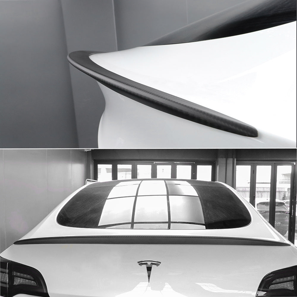 Model 3/Y Real Carbon Fiber Bakre Trunk Lip Spoiler