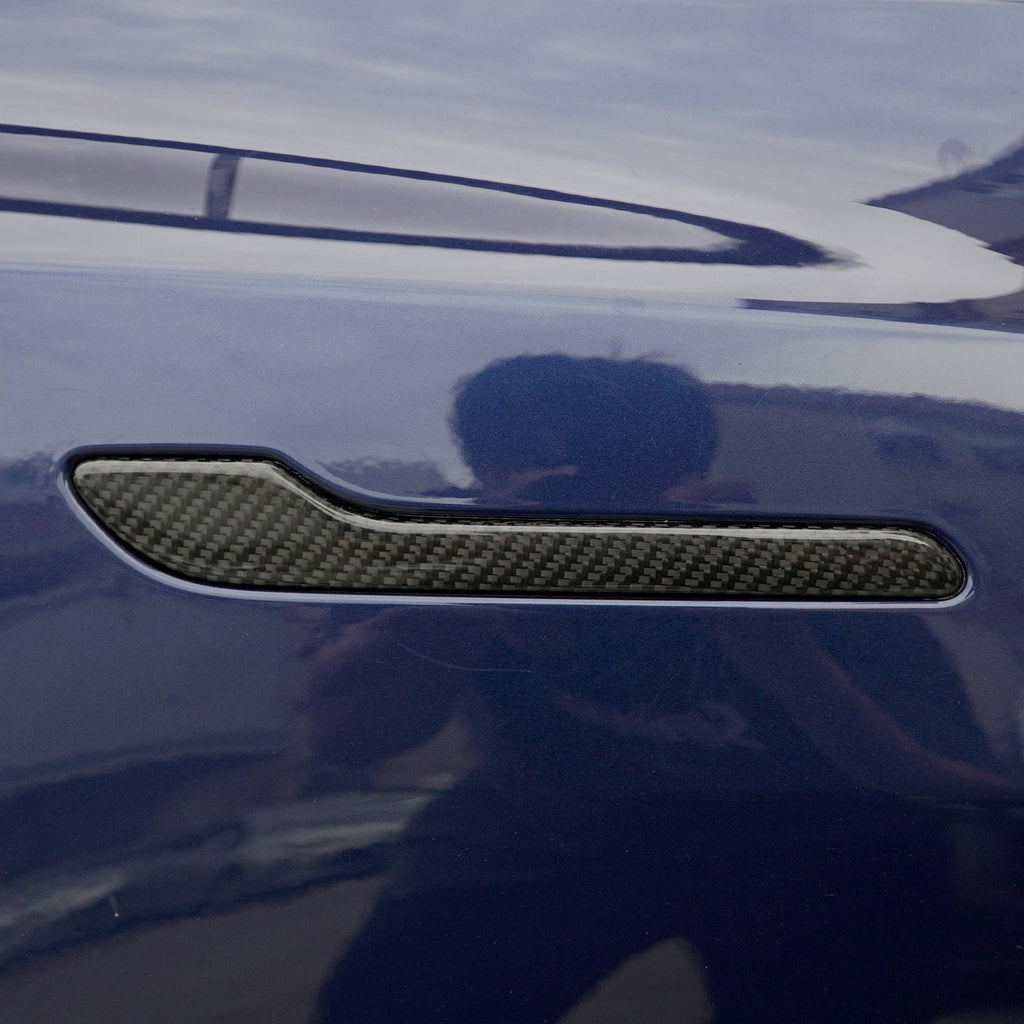 Maxamera Tesla Real Carbon Fiber Door Handle Cover for Model 3 & Model Y & Model 3 Highland