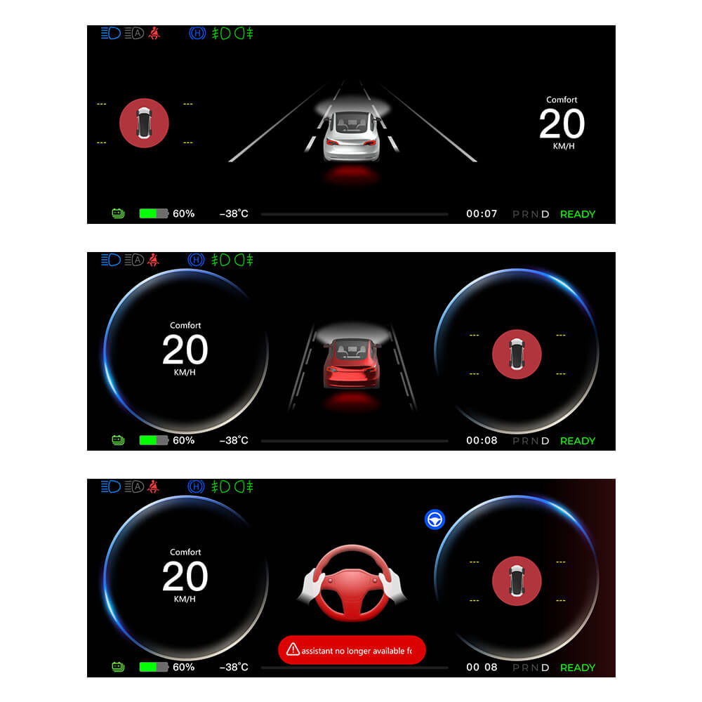 Maxamera FY9 Carplay Dashboard Screen for Tesla Model 3/Y: Enhanced Safety & Luxury Accessories Upgrade