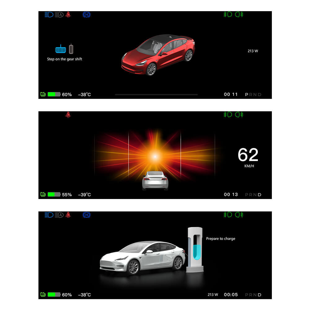 Maxamera FY9 Carplay Dashboard Screen for Tesla Model 3/Y: Enhanced Safety & Luxury Accessories Upgrade