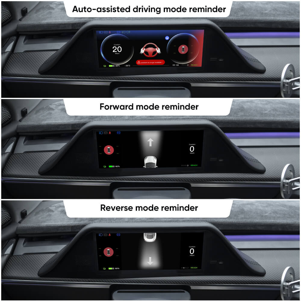 Maxamera FY9 Carplay Dashboard Screen for Tesla Model 3/Y: Enhanced Safety & Luxury Accessories Upgrade