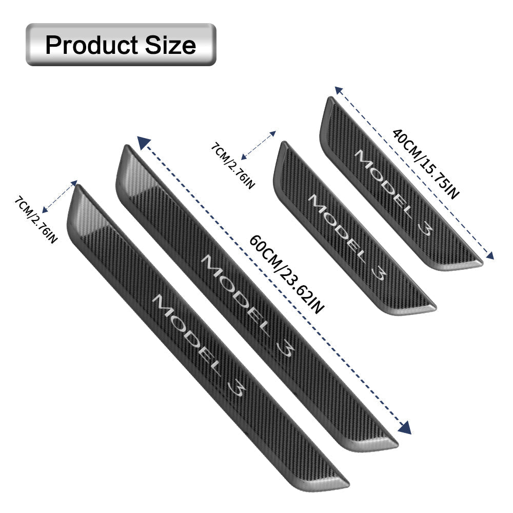 Model 3/Y LED illuminated Welcome Pedal Door Sill Protector