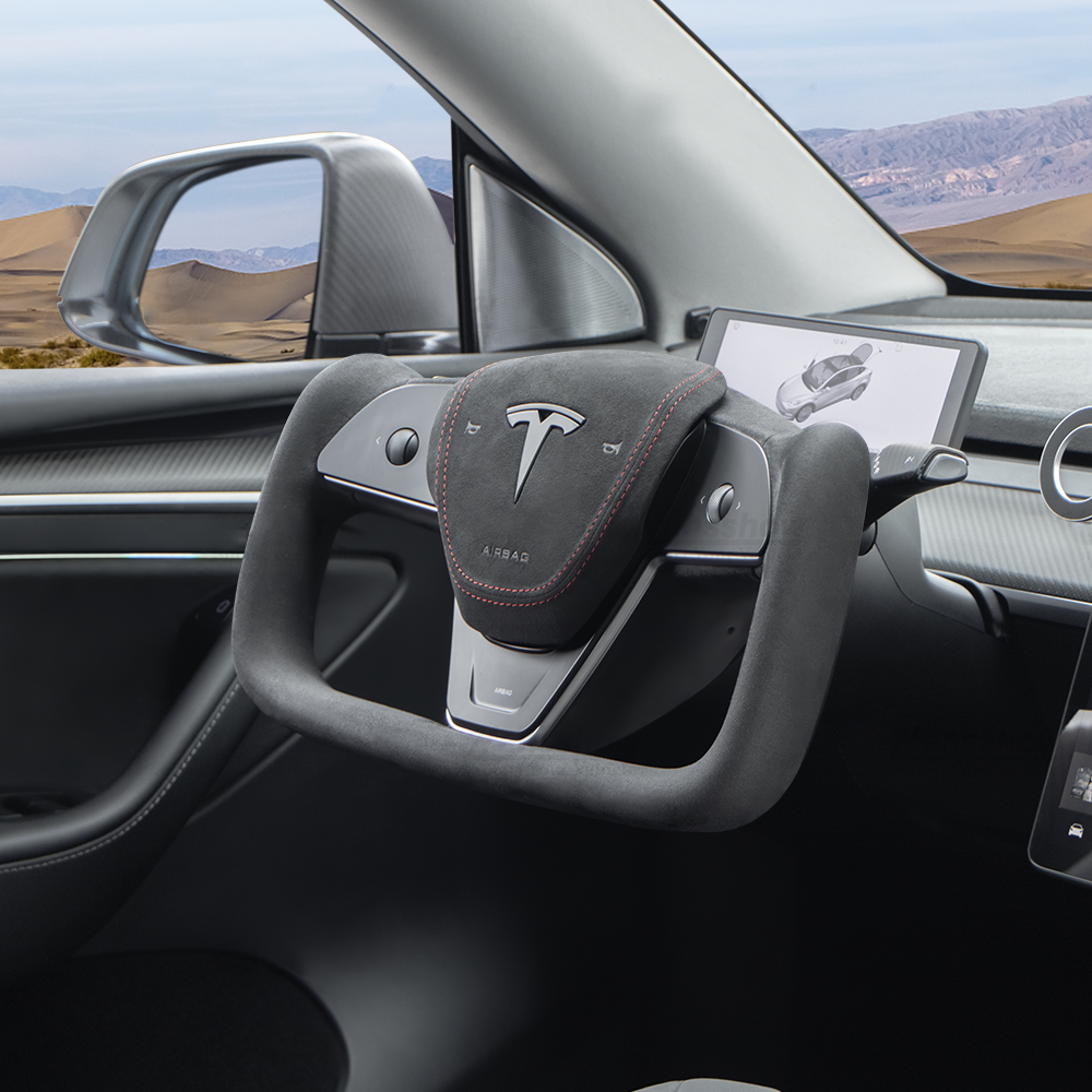 Maxamera Model 3/Y Yoke Steering Wheel (Inspired by Model X/S Yoke Style)