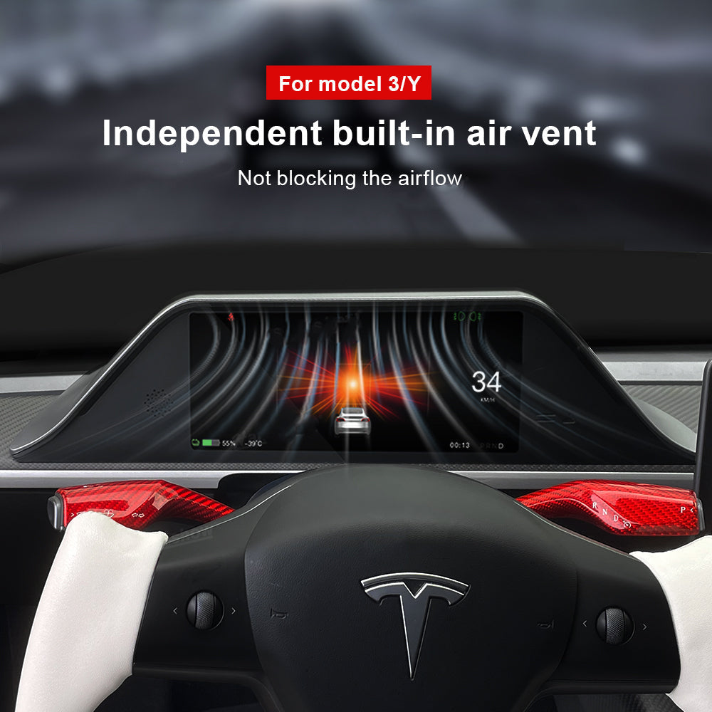 Maxamera Tesla Model 3 Y 8.9" Head-Up Display Instrument Cluster FY9-C Dashboard Display Touchscreen Inspired By Model S/X Style