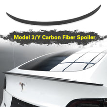 Last inn bildet i Gallery Viewer, Model 3/Y Real Carbon Fiber Bakre Trunk Lip Spoiler