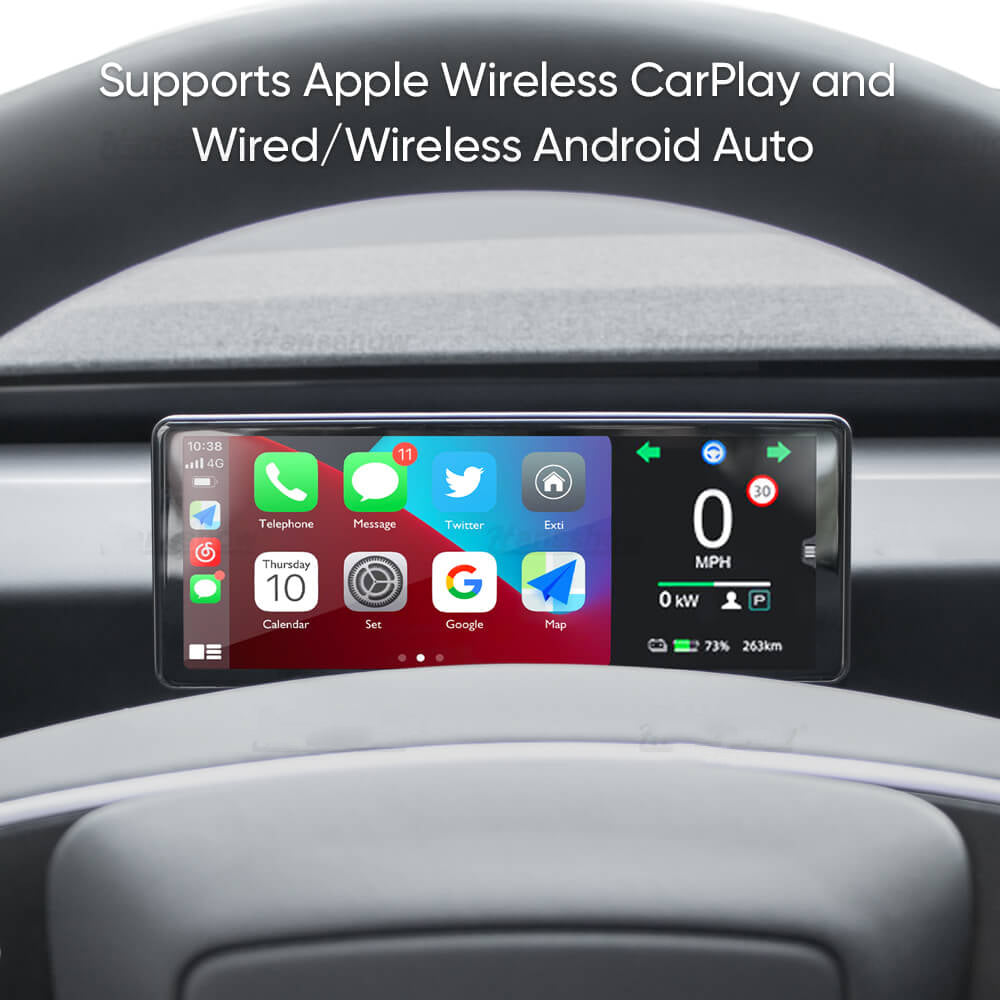 Maxamera Tesla Model 3 Highland F68-C Plus 6.86" Touchscreen Display with Carplay and Front Camera