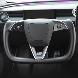 Maxamera Yoke Nappa skinnratt for Tesla Model 3 Highland - Avansert og luksuriøst