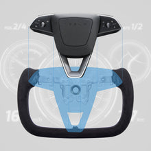 Load image into Gallery viewer, Maxamera Yoke Nappa Leather Steering Wheel For Tesla Model 3 Highland - Advanced &amp; Luxurious