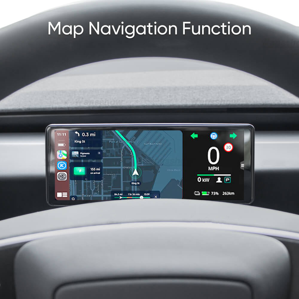 Maxamera Tesla Model 3 Highland F68-C Plus 6.86" Touchscreen Display with Carplay and Front Camera