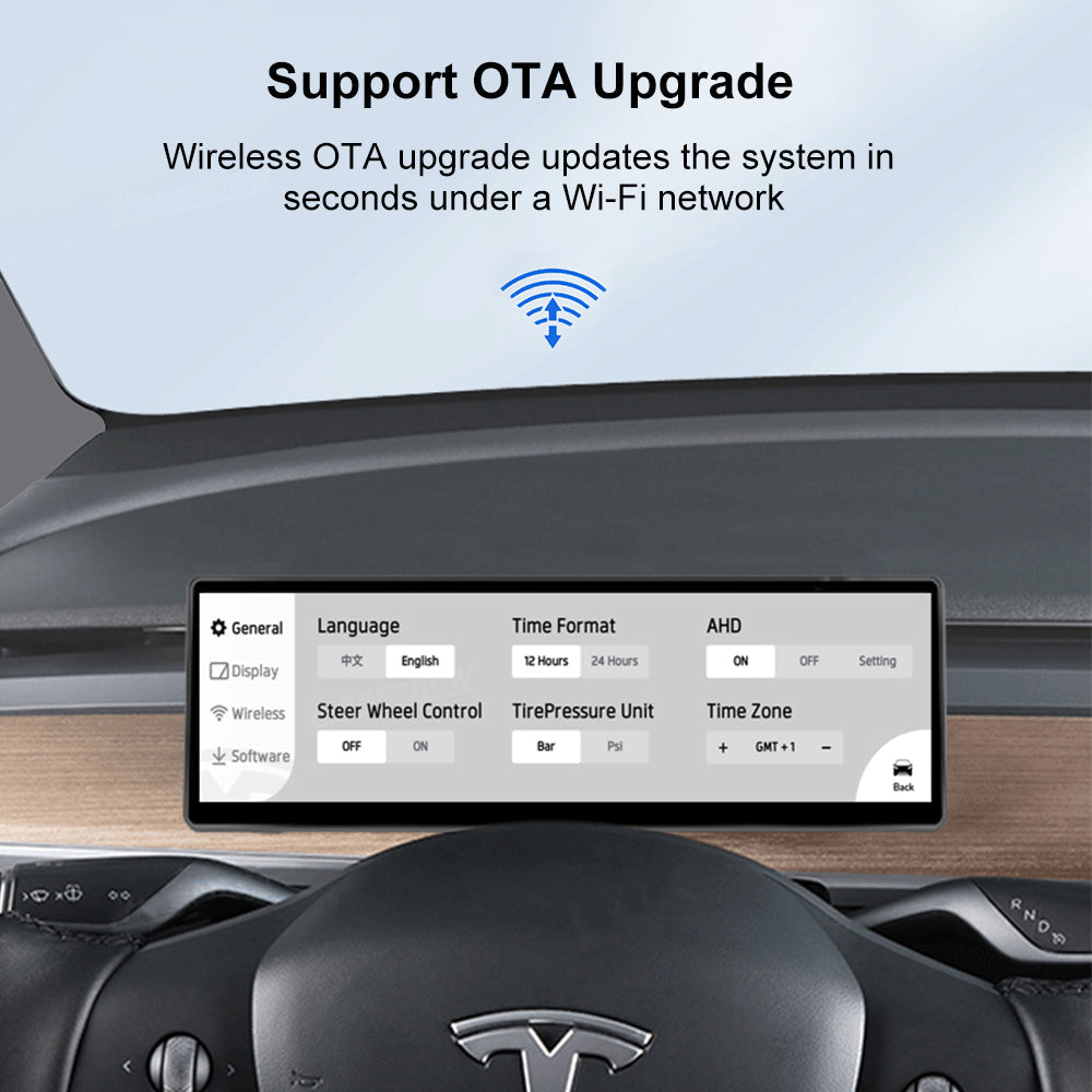 Model 3/Y 8.8-Inch F888 Touch Screen Display Instrument Cluster With Built-In Air Vent Tesla Dashboard Head Up Display | Maxamera