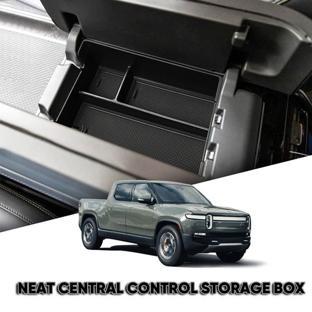 Rivian R1T/R1S Center Console Organizer Skuff Armlen Oppbevaringsboks Rivian R1T R1S Tilbehør