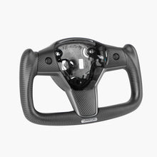 Load image into Gallery viewer, Model 3/Y Full Carbon Fiber Yoke Steering Wheel