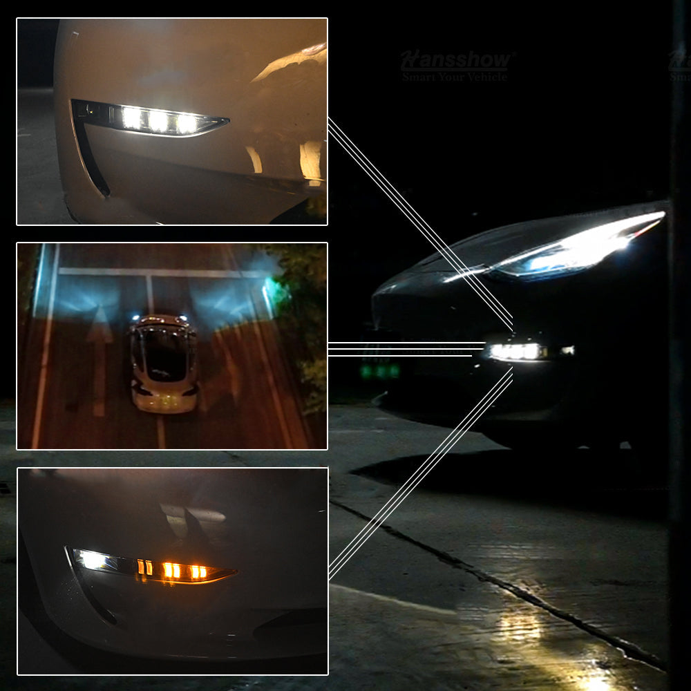 Model 3/Y Front Fog Light LED Sequential Turn Signal