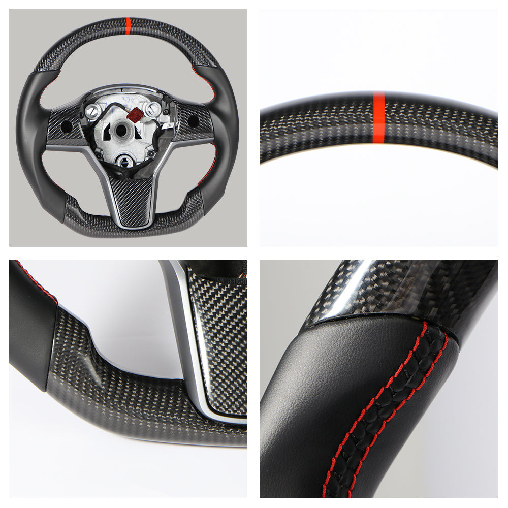 Model 3/Y Carbon Fiber Steering Wheel