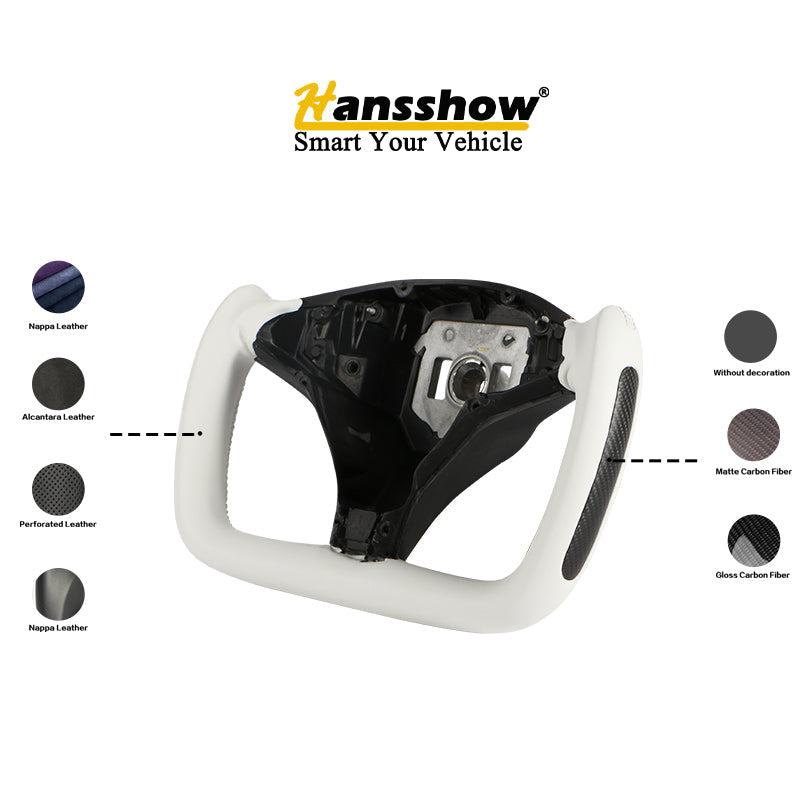 [TEST]2012-2020 Model S/X Yoke Style Carbon Fiber Steering Wheel