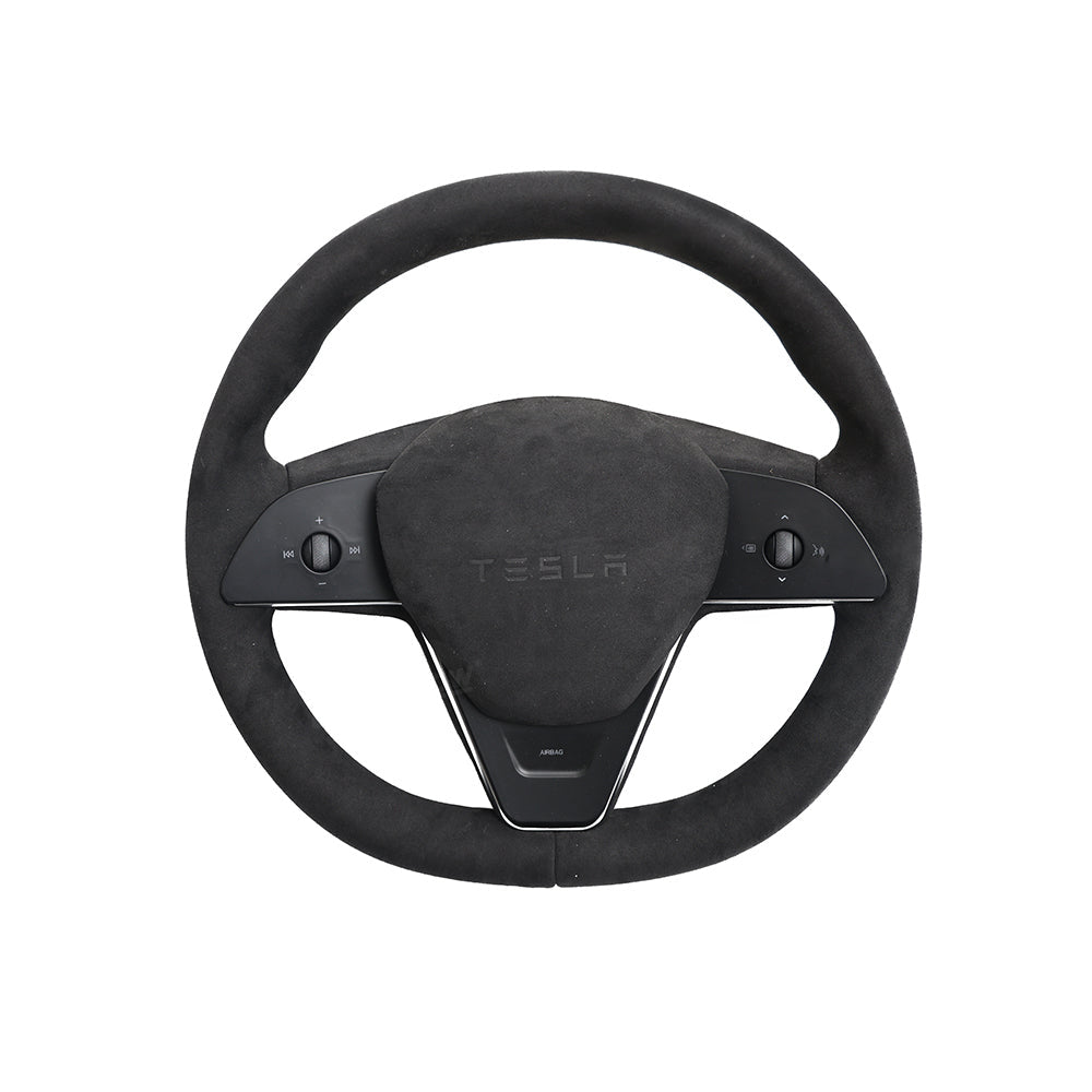 Tesla Model X/S Round Steering Wheel Retrofit Kit Yoke Replacement