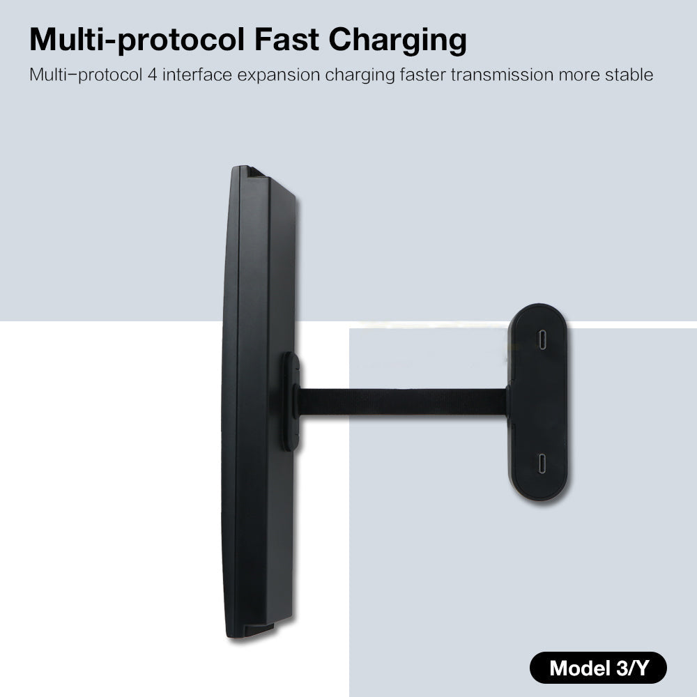 2021+ Model 3/Y Center Console Multi-protocol USB Charging Hub｜Maxamera