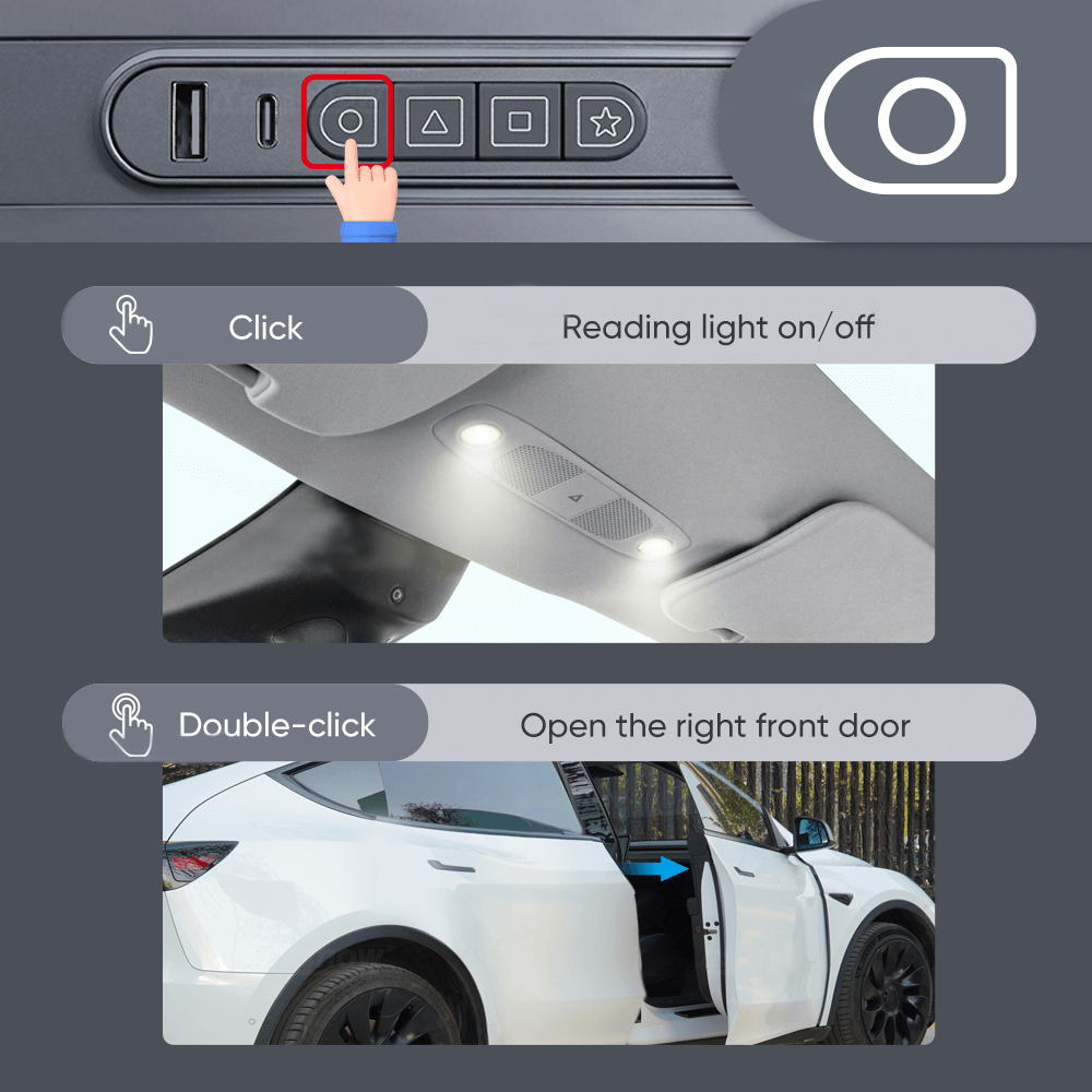 Maxamera 2021+ Model 3/Y Smart Control Expansion Dock: Enhanced Interior Functionality