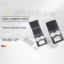 Load image into Gallery viewer, Model 3/Y Real Carbon Fiber Center Console Trim Panel Cover