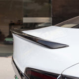 Model S ekte karbonfiber bak Trunk Lip Spoiler