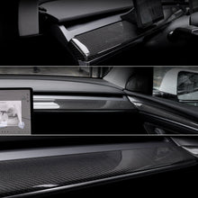 Load image into Gallery viewer, Matte Real Carbon Fiber Dashboard Cover and Front Door Trim Panel Caps