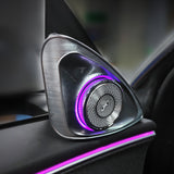 Tesla Model Y/3/3 Highland Rotating Speaker 4D Audio Rotate Diskanthøyttaler med LED-omgivelsesbelysning