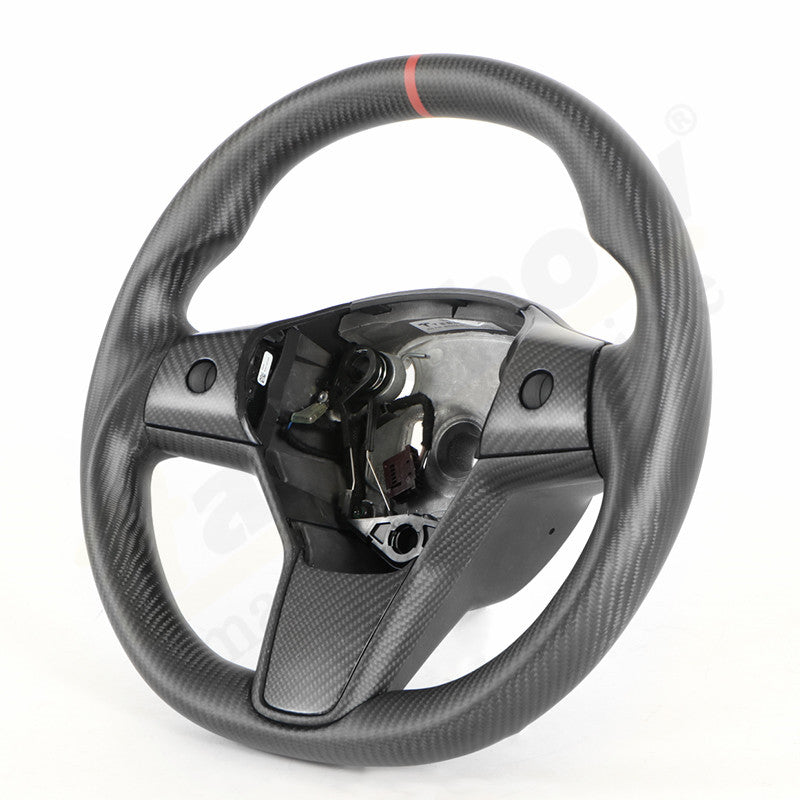 Model 3/Y Full Carbon Fiber Steering Wheel