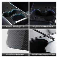 Load image into Gallery viewer, Model 3/Y Real Carbon Fiber Center Console Trim Panel Cover