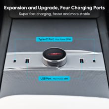 Load image into Gallery viewer, Maxamera Smart Rotating Gear Shift Dock for Tesla Model 3 Highland - With Display &amp; Quick Charge Ports