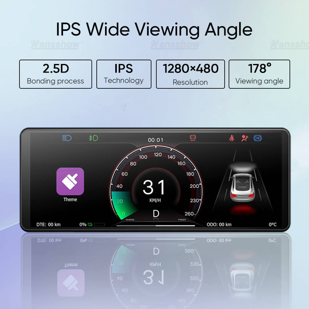 Tesla Model 3 Highland F68-C Plus Carplay Dashboard Instrument Cluster Display With Camera