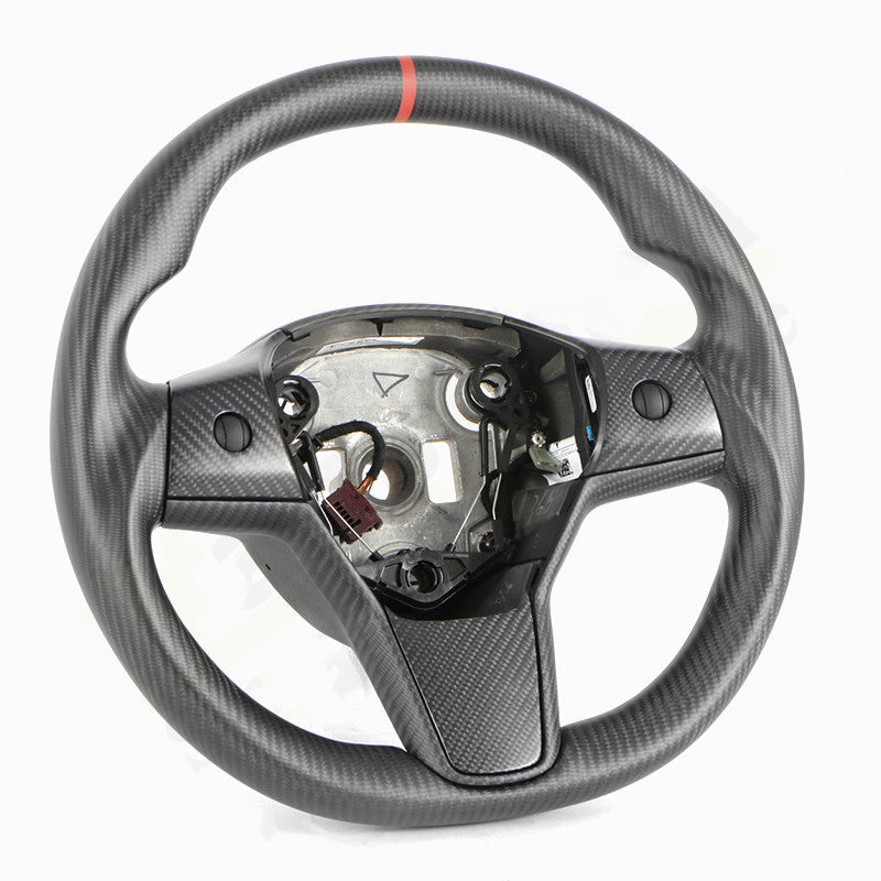 Model 3/Y Full Carbon Fiber Steering Wheel