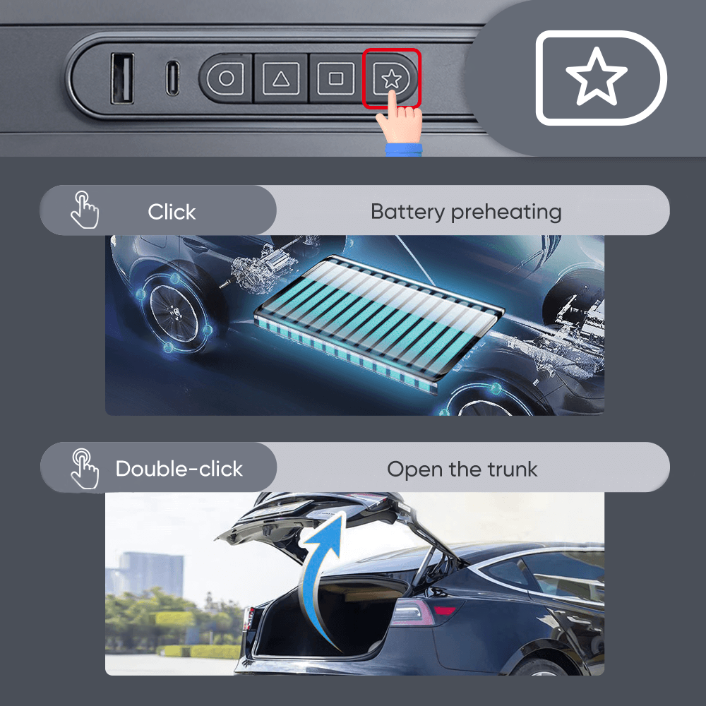 Maxamera 2021+ Model 3/Y Smart Control Expansion Dock: Enhanced Interior Functionality